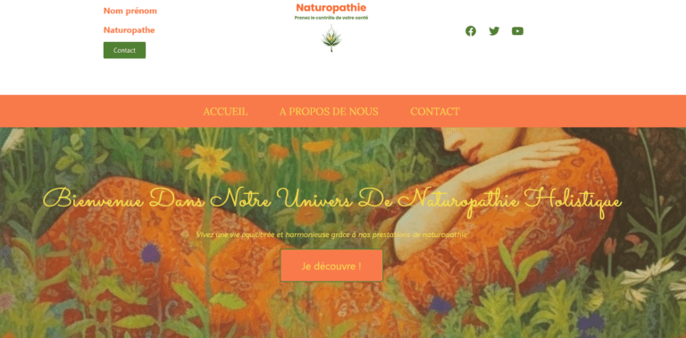 prototype site vitrine naturopathe