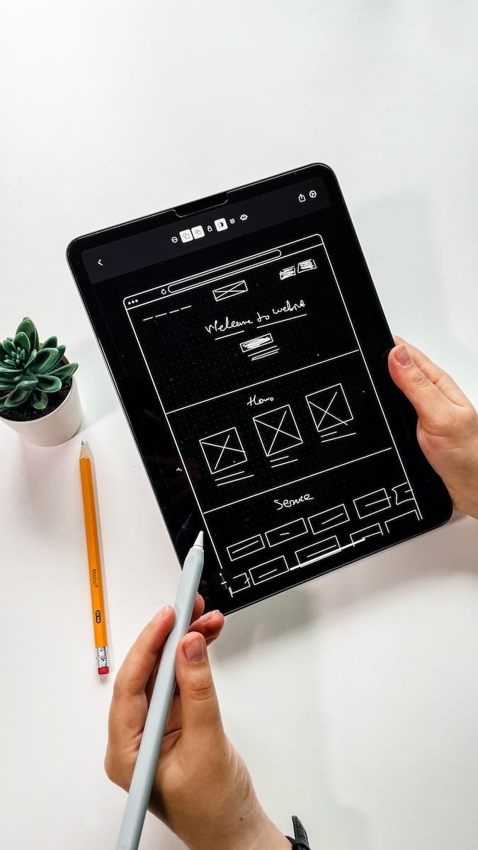 Les 2 offres pour votre site internet 3 person holding black ipad with green plant