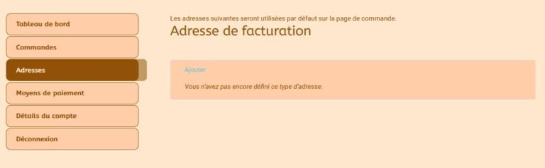personnalisation tableau de bord Woocommerce